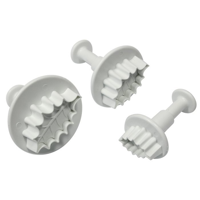 Knights Bridge Global Local PME Veined Holly Leaf Plunger Cutters, Set of 3 N4
