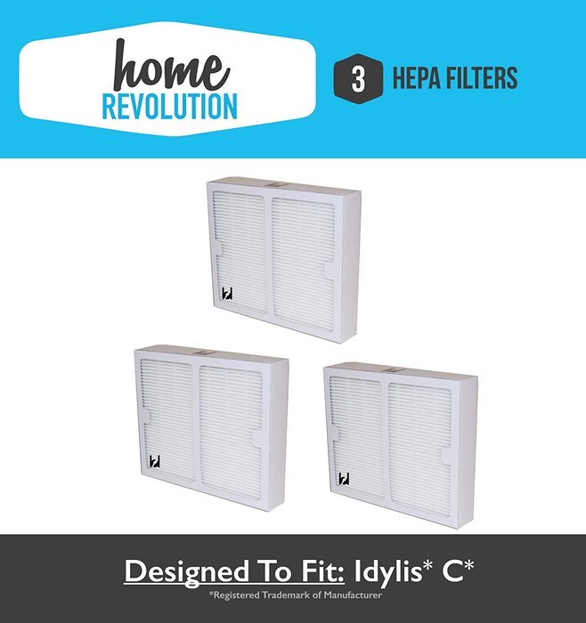 3 Idylis B Hepa Home Revolution Brand Air Purifier Filter 3 Pack ...