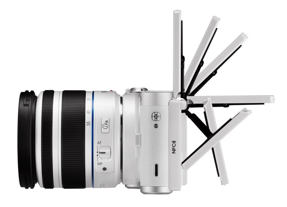 Samsung NX300M 20.3MP CMOS Smart WiFi & NFC Mirrorless Digital Camera with 18-55mm Lens and 3.3" AMOLED Touch... N4