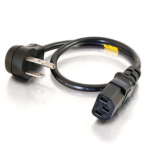 C2G / Cables To Go 27901 18 AWG Universal Flat Panel Power Cord (3 Feet)