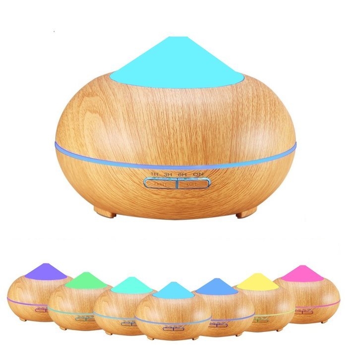 Aromatherapy Essential Oil Diffuser,Werleo 250ml Wood Grain Ultrasonic Cool Mist Whisper Quiet Aroma Air Humidifier... N12