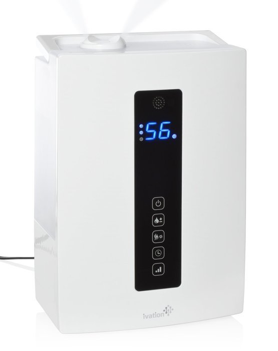 Digital Humidifier with LED Display Ultrasonic Cool & Warm Mist with Digital Humidity, Mist Level Control & Timer... N2