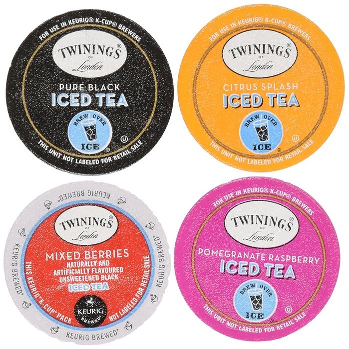 20-count K-cup for Keurig Brewers Twinings Flavored Iced Tea Variety Pack Featuring Twinings Iced Berries Tea,...