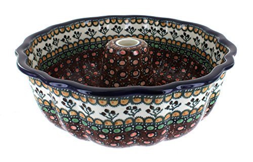 Polish Pottery Golden Pastures Bundt Pan