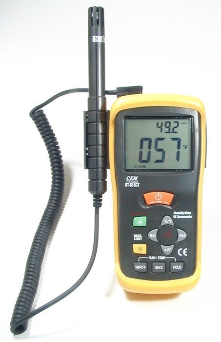 CEM DT-616CT 2-in-1 Non-contact IR Infrared Laser Thermometer & Humidity Meter