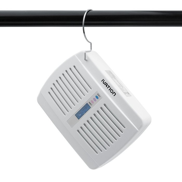 Ivation Reusable Silica Gel Wireless Mini Dehumidifier 2-Pack - Suited for Smaller Rooms, Walk-In Closets, Boats... N4