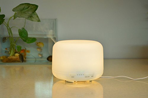 500ml LED Home Big Series Round Aroma Diffuser FD04W Purifier Lonizer Atomizer FD04W by Purple-Violet N3