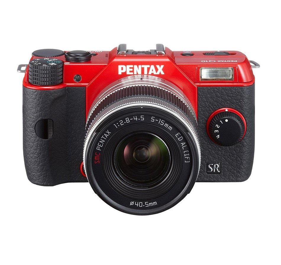 Pentax Q10 Mirrorless Digital Camera with 3-Inch LCD zoom lens kit 12.4MP (RED) (OLD MODEL) N3