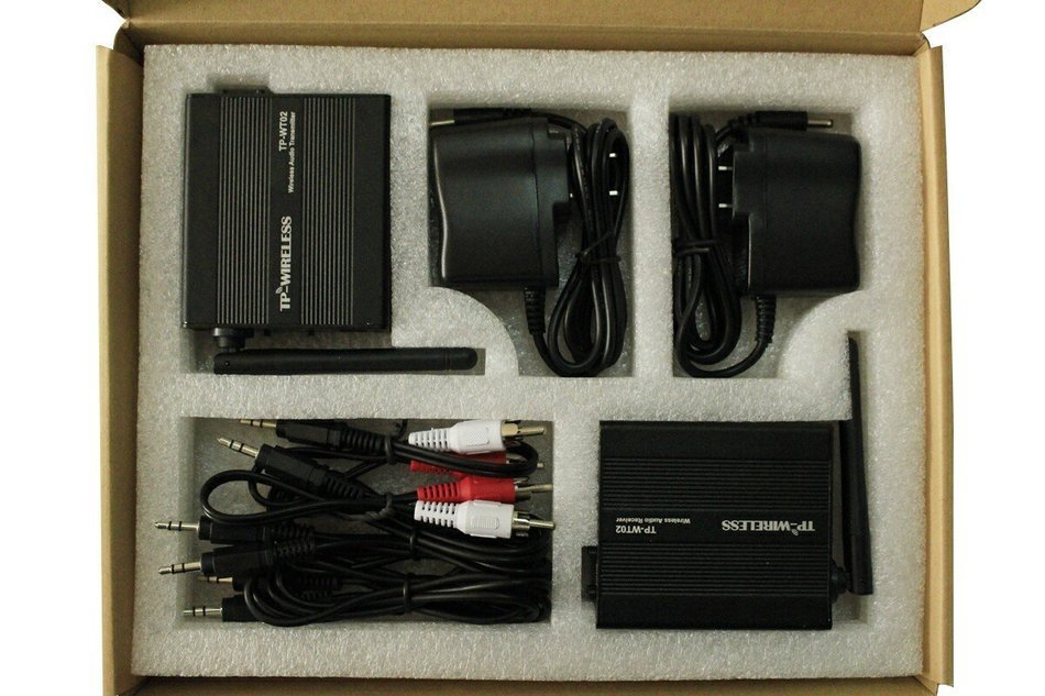 TP-WIRELESS 2.4GHz Digital Wireless HDCD Audio Adapter Music Sound Transmitter and Receiver N2