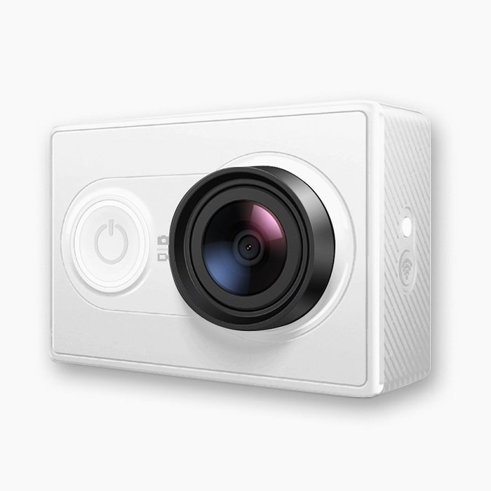 YI Action Camera with Selfie Stick & Bluetooth Remote (US Edition) Lime Green