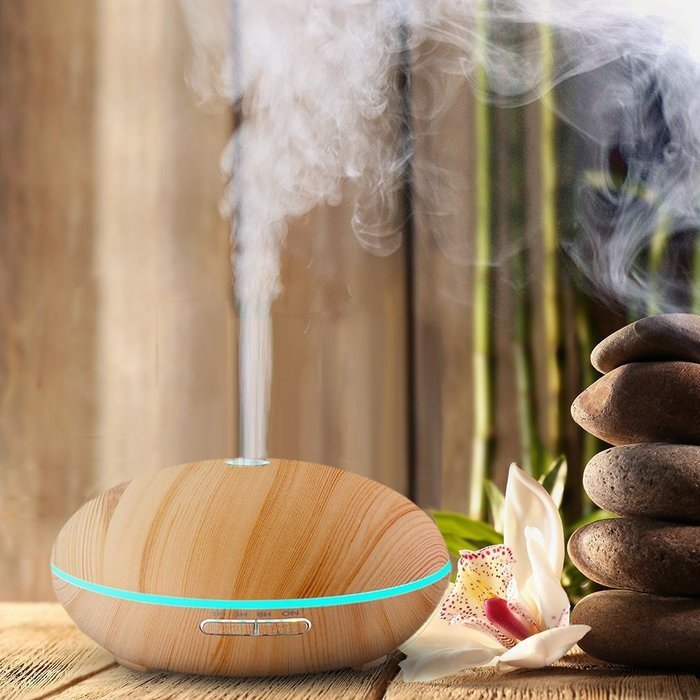 Bamb&uuml;si by Belmint Whisper-Quiet Ultrasonic Essential Oil Diffuser & Cool Mist Humidifier | Features 7-Color LED... N3