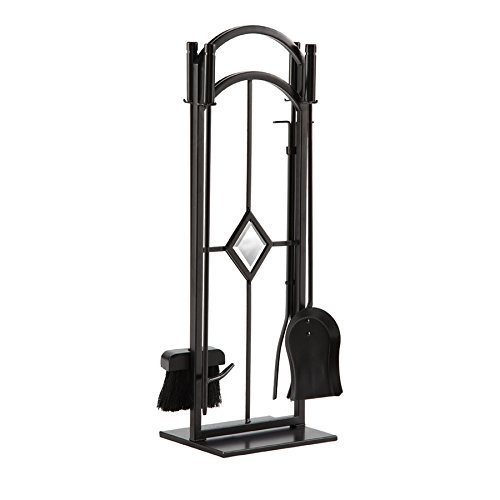 Pleasant Hearth 5-Piece Steel Fireplace Tool Set