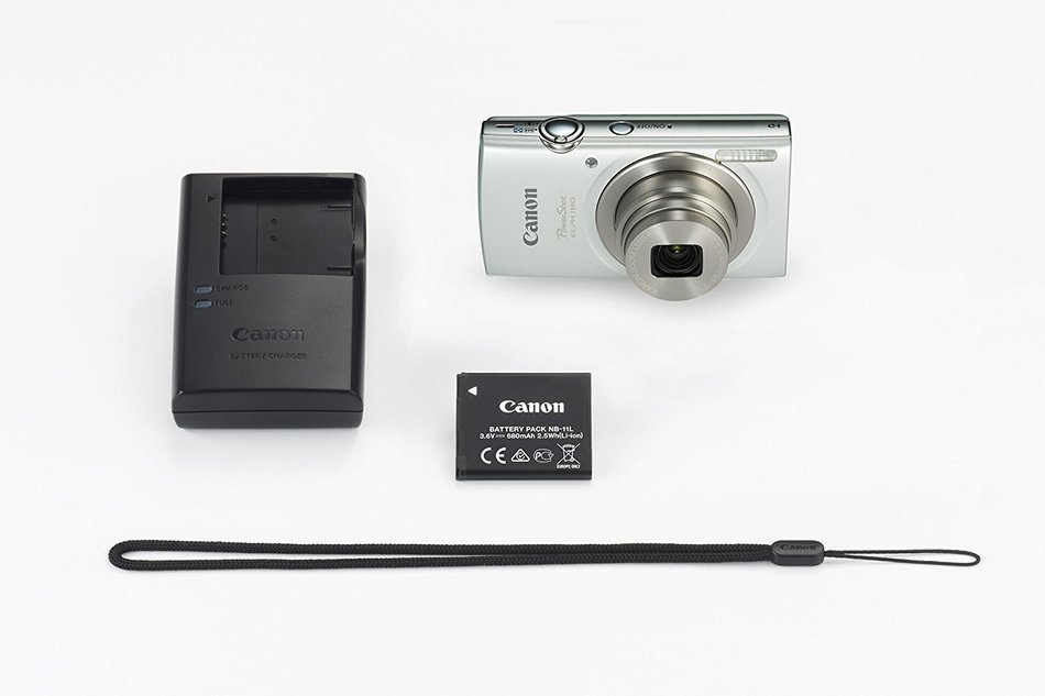 Canon PowerShot ELPH 180 (Red) with 20.0 MP CCD Sensor and 8x Optical Zoom N6