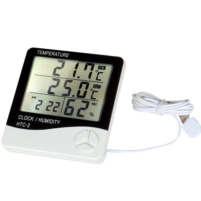 Elegant Home Housedhold Electronic Digital Large LCD Screen Standing/Hanging Type Indoor/Outdoor Weather Humidity...