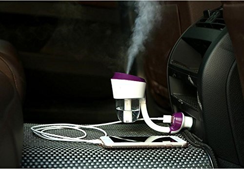 Ban OEC Car Humidifier, Dual USB Charger Port Essential Oil Aroma Diffuser, Portable Ultrasonic Mini Cool Mist... N8