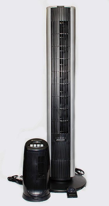 Bionaire BTF4010CR-BCU Tower Fan Combo, 40" 3 Speed Tower Fan & 12 " 2 Speed Mini Fan N3