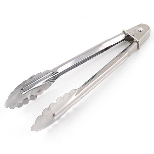 Stainless Steel Food Leg Scallop Tongs Locking Tong New N5