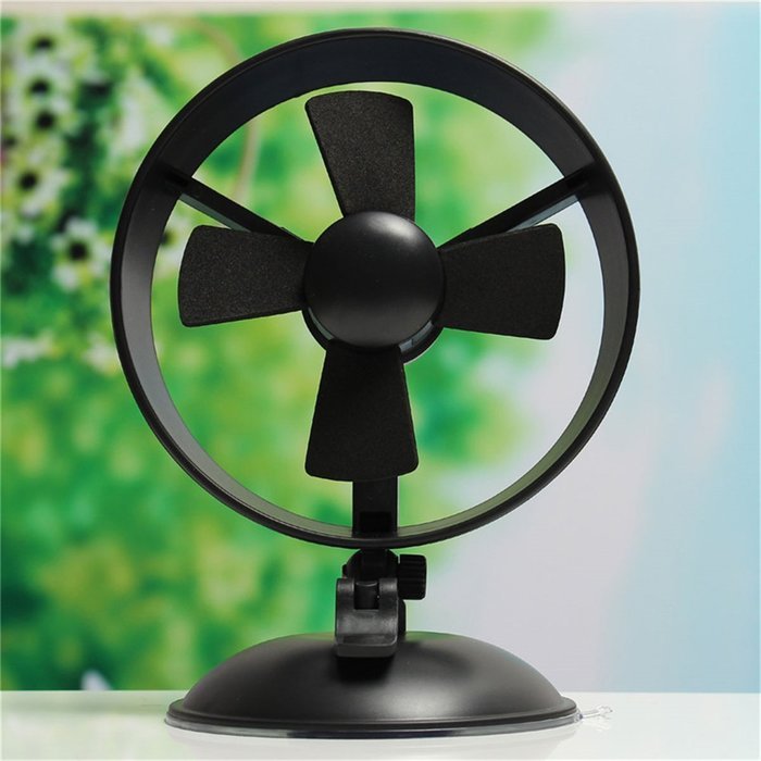 JZHY USB Fan Small Mini Desk Table Foldable Fan with Sucker, EVA Blades, Quiet, Two mode Speed, Personal for Home... N3