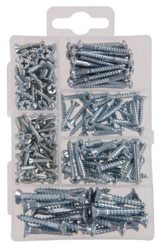 The Hillman Group 591519 Small Small Wood Screw Assortment, 195-Pack by The Hillman Group