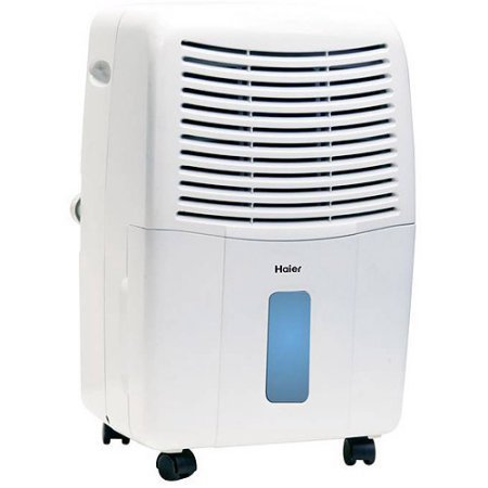 Haier 45-Pint Dehumidifier for Basements w/Drain, White, DE45EM-L