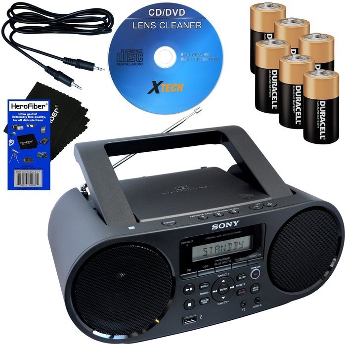 Sony Bluetooth & NFC (Near Field Communications) MP3 CD/CD-RW MEGA BASS Stereo Boombox with AM/FM Radio & USB...