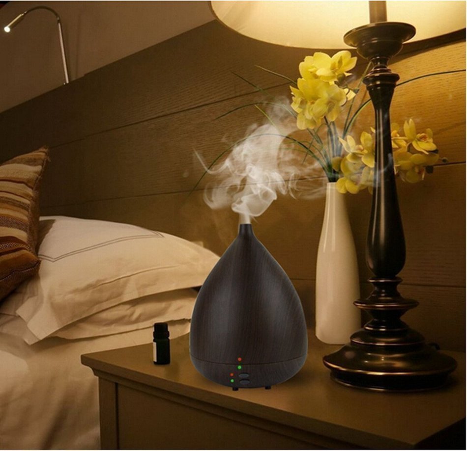 Aphse&reg; Essential Oil Diffuser Wood Grain 300ML Cool Mist Ultrasonic Humidifier Aromatherapy Personal Diffusion... N3