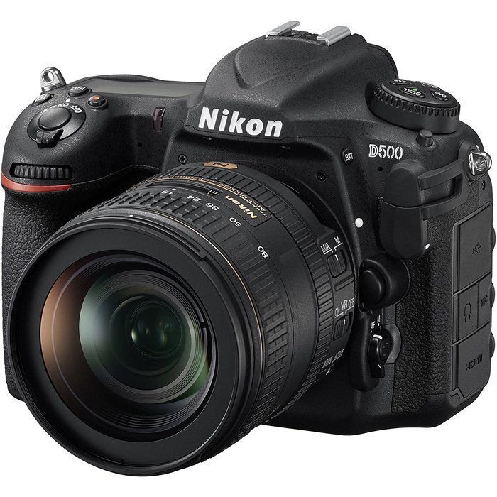 Nikon D500 Wi-Fi 4K Digital SLR Camera & 16-80mm VR with 55-300mm VR & 500mm Lenses + 64GB Card + Backpack + Battery...