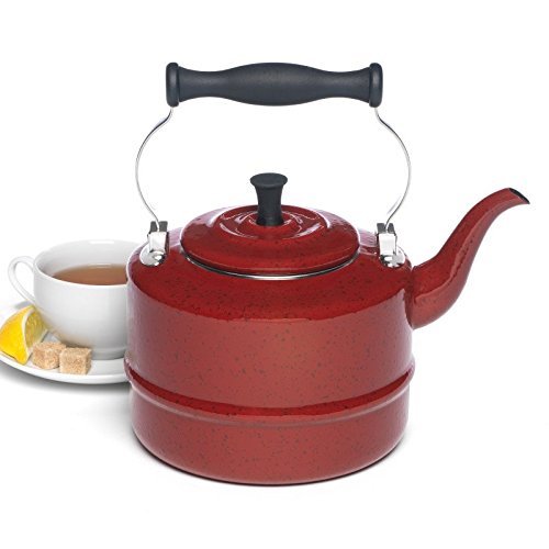 Paula Deen Signature Teakettles Percolators Teakettle in Red Speckle N3