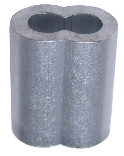 Loos Cableware SL1-2 Aluminum Duplex Oval Crimping Sleeve Set for 1/16 Diameter Wire Rope (50 Piece) by Loos &...