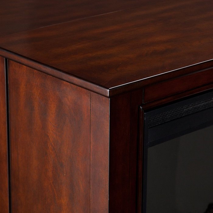Southern Enterprises Catalyne Vertical Console Fireplace - Mahogany N8