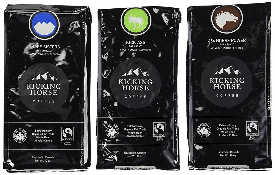 Kicking Horse Coffee Whole Bean Variety Pack (Pack of 3 Flavors) N3