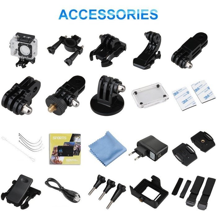 Iearl IE8000 Ultra HD 4K Sport Action Camera 2 Inch WiFi HDMI 16MP 30M Waterproof 170 Degrees Wide Viewing Angle... N2