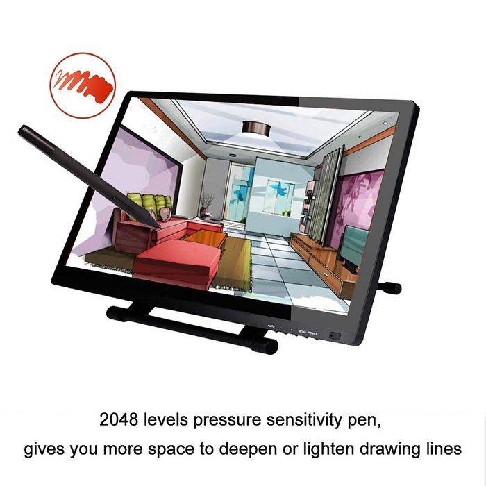 Ugee UG-2150 21.5 Inches IPS LED Graphics Drawing Monitor Interactive Pen Display with 2 Original Pens, 1 Drawing... N2