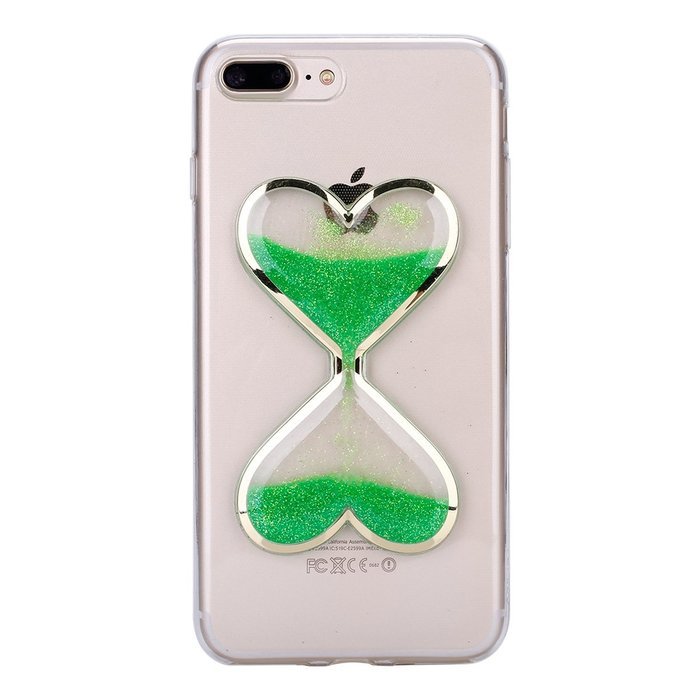 iPhone 7 Plus Case,Phezen Bling Glitter Soft Gel Clear TPU Case for iPhone 7 Plus,Glow in the Dark Luminous Heart... N38