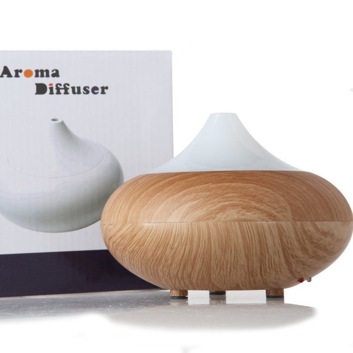 Cool Mist Humidifier Filter Free Ultrasonic Aroma Essential Oil Diffuser 100ml (Khaki) N5