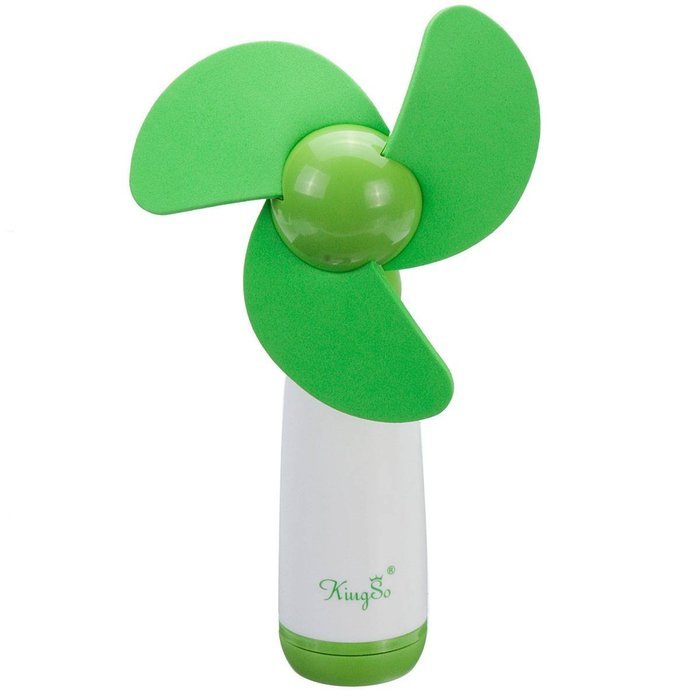 KINGSO Portable Personal Handheld Battery Operated Blower Cooler Mini Fan Green N11