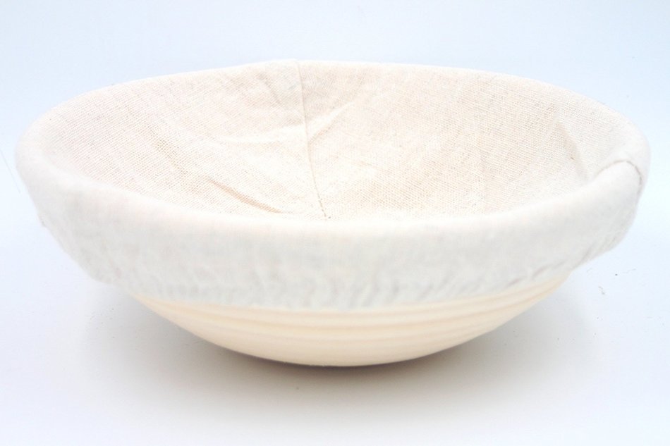 Boseen Round Banneton Bread Dough Proofing Rising Rattan Basket & Liner( 8.5 inches)