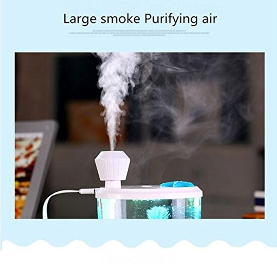 Z-Home USB humidifier aquarium lamp Home decoration Aquarium lamp atomizer Aquatic animals purification colorful... N9