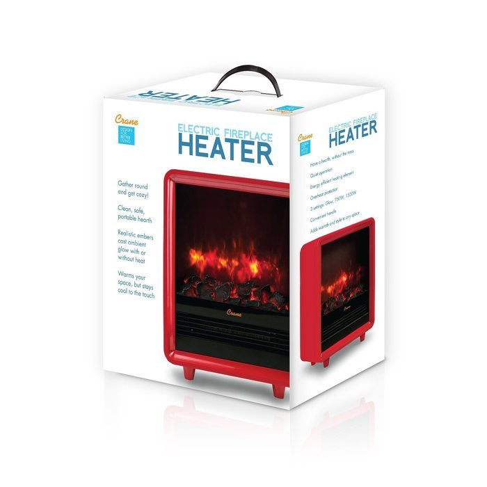Crane Fireplace Heater - Red N5