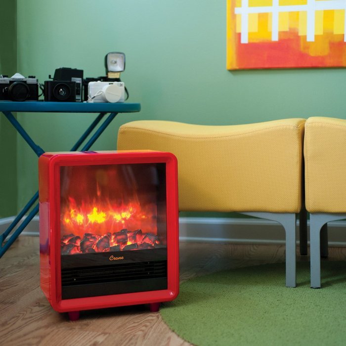 Crane Fireplace Heater - Red N7