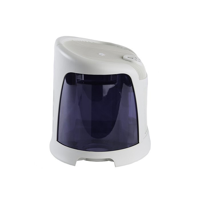 AIRCARE 3D6 100 Mini-Console-Style Evaporative Humidifier, White and Midnight Blue N6