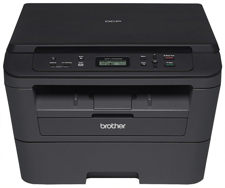 Brother DCPL2520DW Wireless Compact Multifunction Laser Printer and Copier, Amazon Dash Replenishment Enabled N3