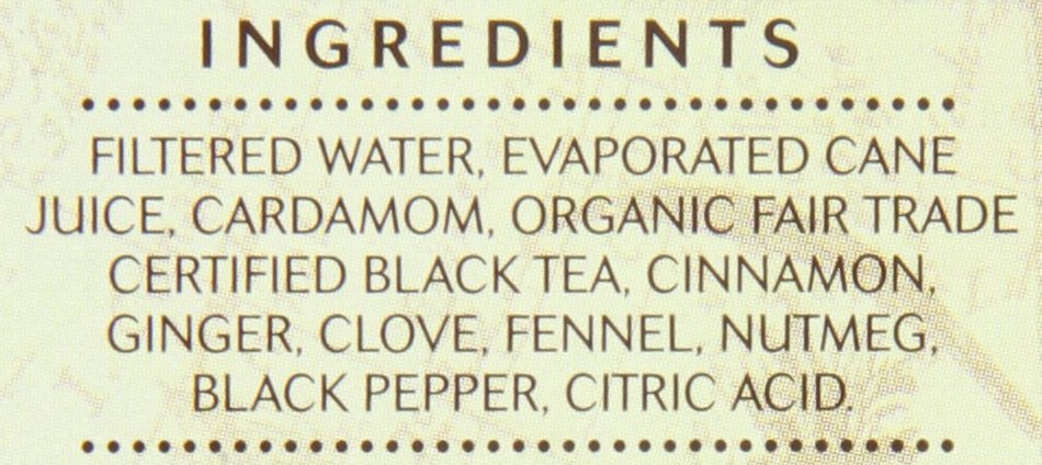 Third Street Chai, Authentic Chai, 32-Ounce Plastic Bottles (Pack of 6) N16