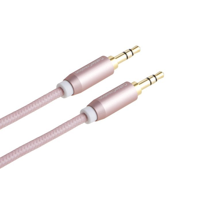 CableCreation 3.3-Feet 3.5mm Braided audio cable, Male to Male Stereo Aux Cable with Premium Metal, for Smartphones... N3