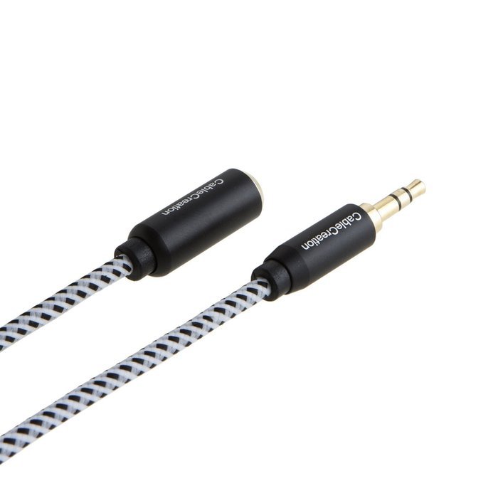 CableCreation 3.3-Feet 3.5mm Braided audio cable, Male to Male Stereo Aux Cable with Premium Metal, for Smartphones... N6