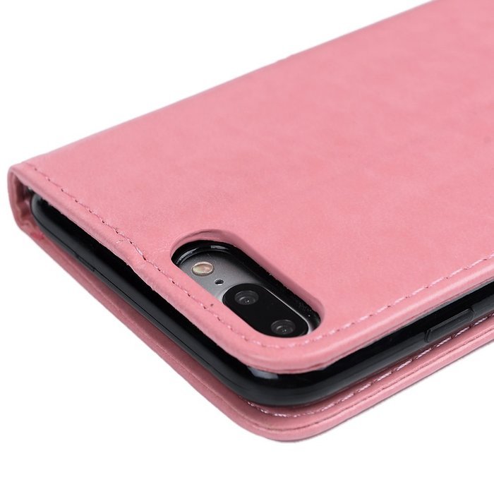 iPhone 7 Plus Case (5.5 inch) - Wallet Flip Folio Stand Case Embossed Flower Tree PU Leather Case Shockproof Soft... N55