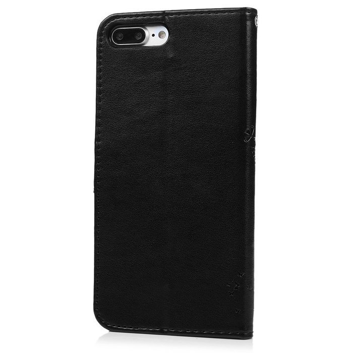 iPhone 7 Plus Case (5.5 inch) - Wallet Flip Folio Stand Case Embossed Flower Tree PU Leather Case Shockproof Soft... N63