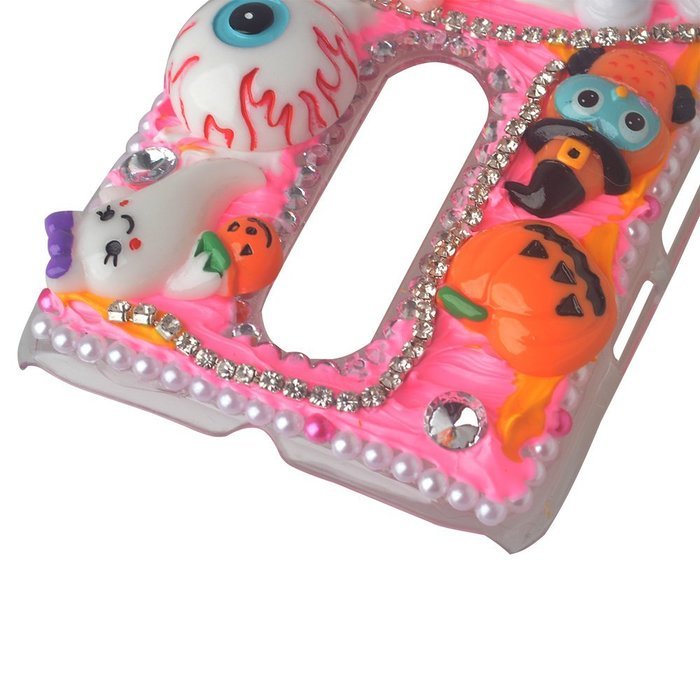 Spritech(TM) 3D Handmade Crystal Phone Case for Motorola Droid Turbo,Helloween Style Monster Pumpkin Design Smartphone... N18