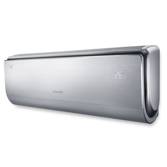 Gree CROWN 9,000 BTU Ductless Mini Split Air Conditioner w/ Inverter, Heat Pump, Remote & 15' Lineset (208/230V) N7