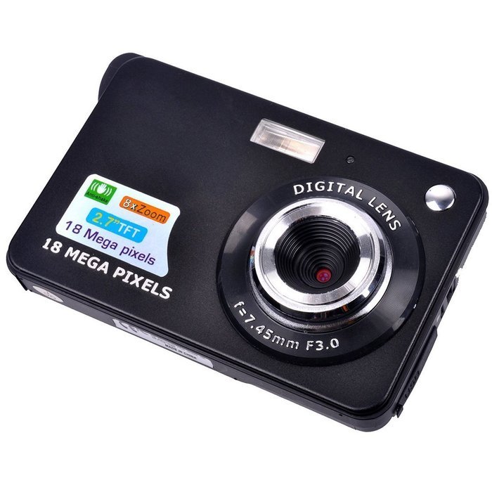 SSstar Digital Camera 8X Digital Zoom HD 720P 18MP 2.7 inch TFT LCD Screen Digital Video Camcorde Color Black N2